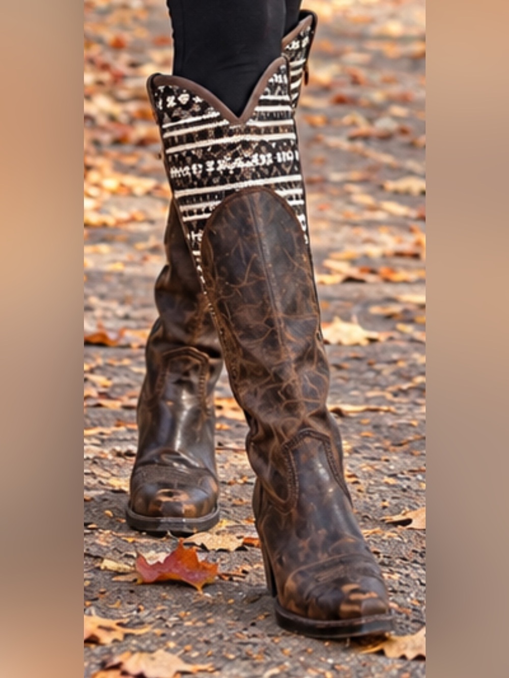 Ariat x Pendleton Caldera Tall Western Leather Boots – Size 8B rare-style!